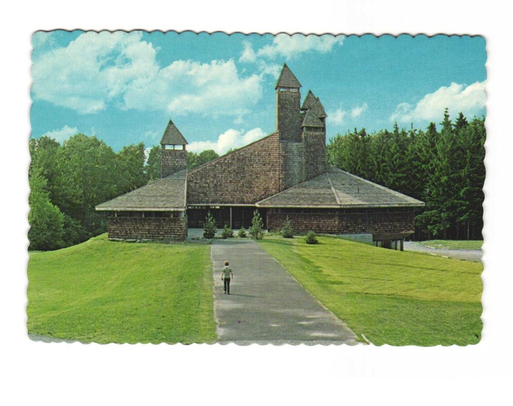 Holy Trinity Ukraine Catholic Church Kerhonkson NY vintage postcard unposted