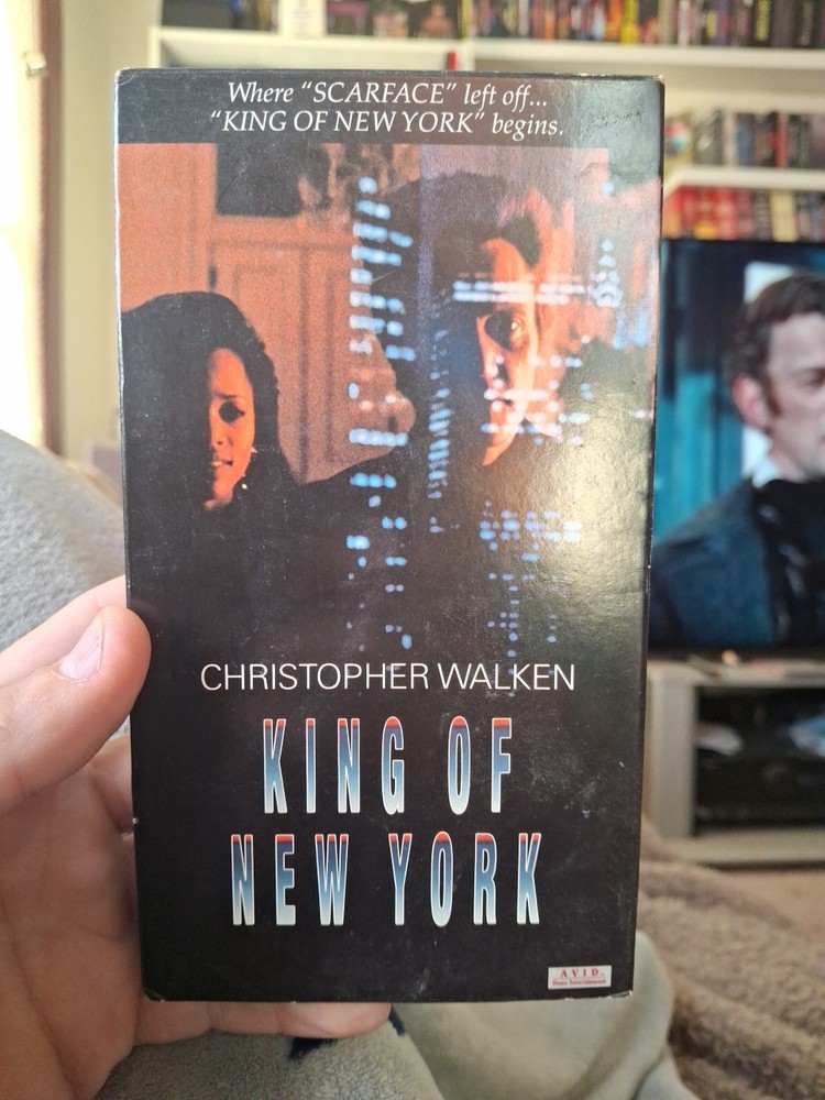 King of New York (VHS) Avid Video Abel Ferrara Christopher Walken Rare Tape