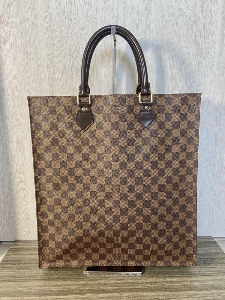 Louis Vuitton Damier Canvas Tote Bag Classic Pre-Owned Handbag