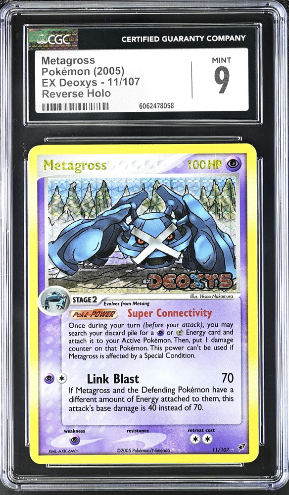 2005 Pokémon Metagross Reverse Holo EX Deoxys #11 CGC 9RCH IS ACCEPTING CONSIGNMENTS! UP TO 95% PAYOUTS!