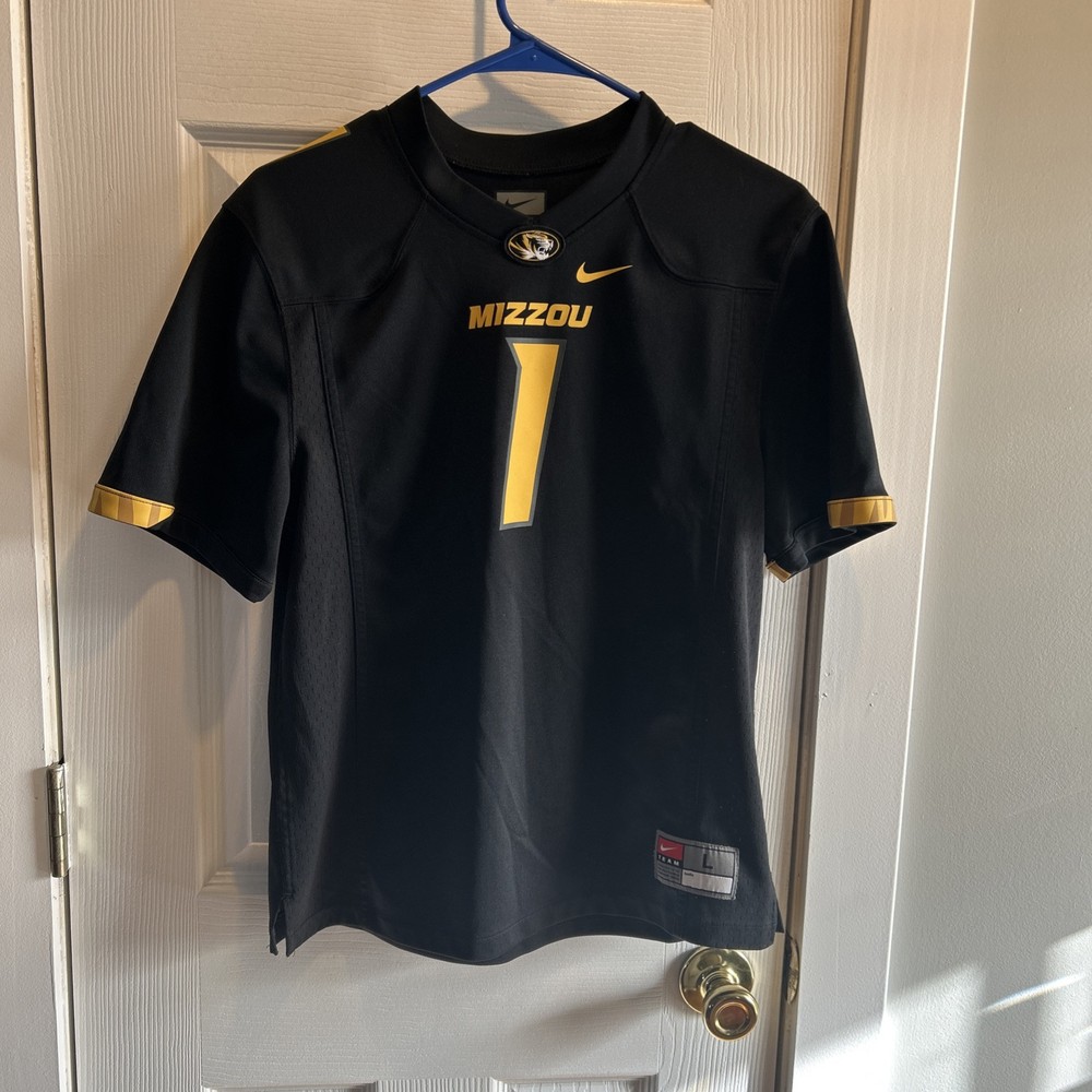 Nike Mizzou Tigers #1 NCAA Youth Football Jersey Boys Size Large  