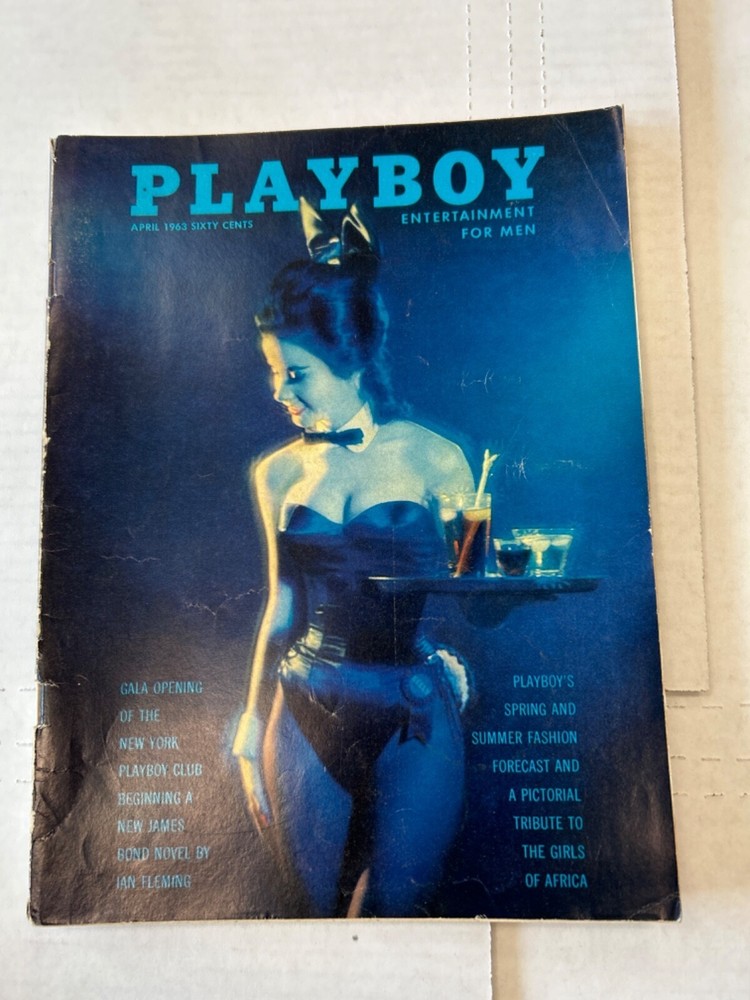Playboy Magazine April 1963 James Bond Vg