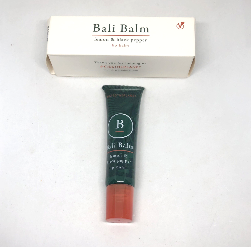 Bali Balm Vegan Lip Balm 15ml Lemon Black Pepper Full Size New