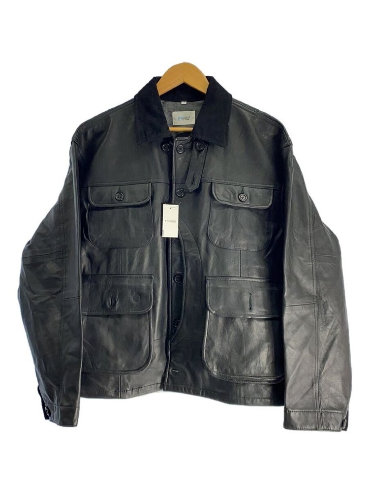Yused Leather Classic Warden Jacket in Black Size 173