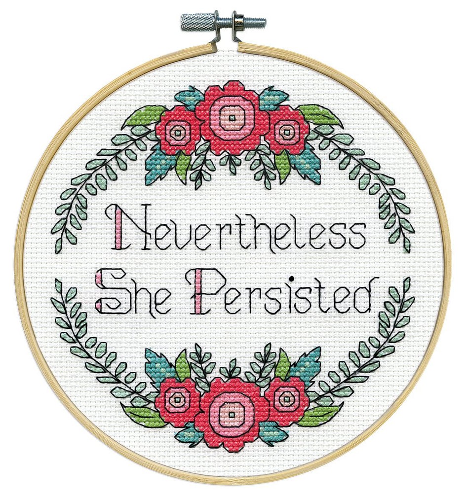 Crafts Janlynn Counted Cross Stitch Kit, Persist