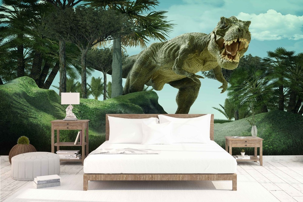 3D Forest Dinosaur Illustration Wall Murals Wallpaper Murals Wall Sticker 5
