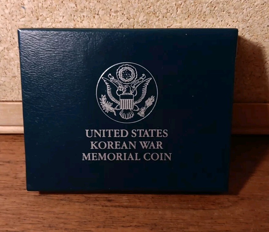 1991 Korean War Memorial Comm. Silver Dollar Proof Coin w/ Box and COA