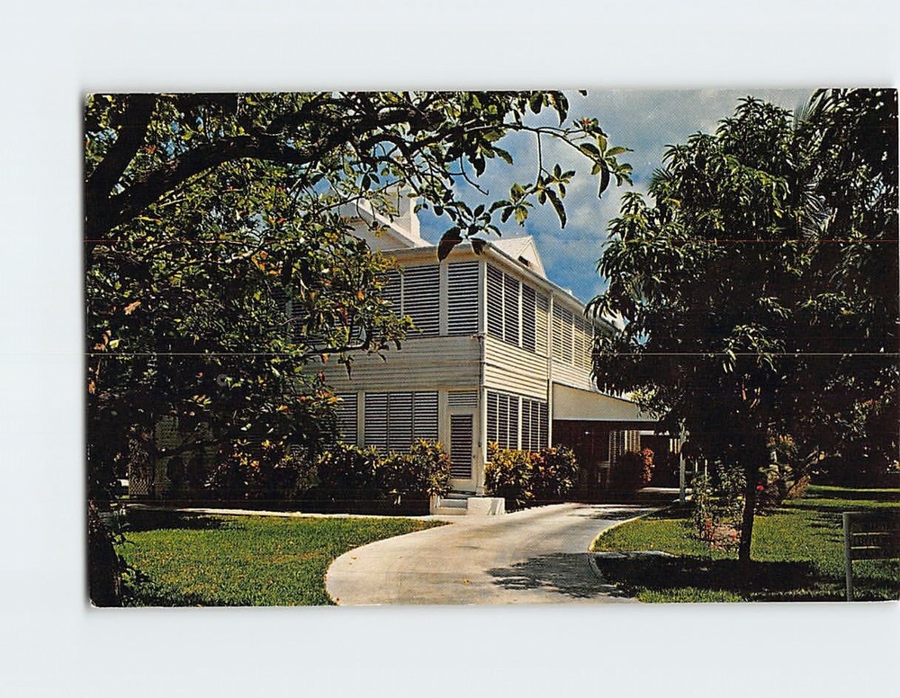 Postcard The Little White House Naval Station In Key west Florida