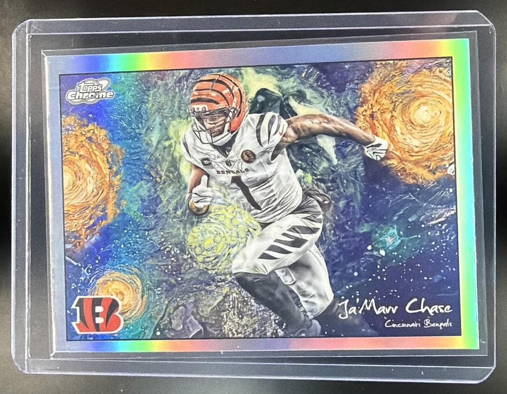 Ja'Marr Chase 2025 Topps Cosmic Chrome Football Stars In The Night