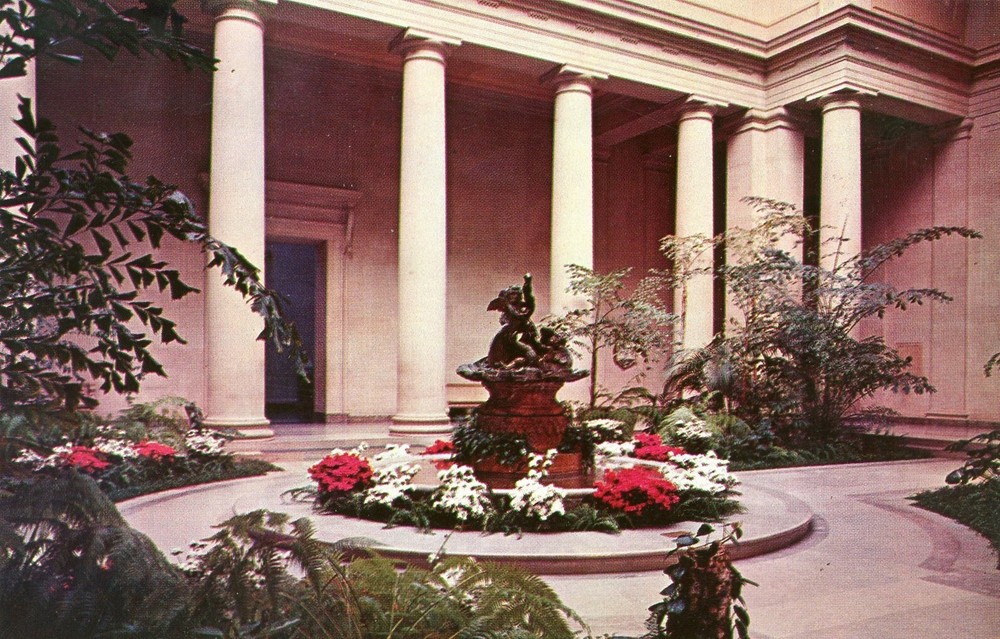 West Garden Court, National Gallery of Art, Washington, DC, UNP, VG --POSTCARD