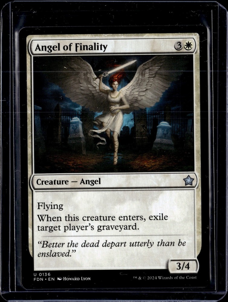 Angel Of Finality - 136 - FDN - NM - MTG Magic the Gathering