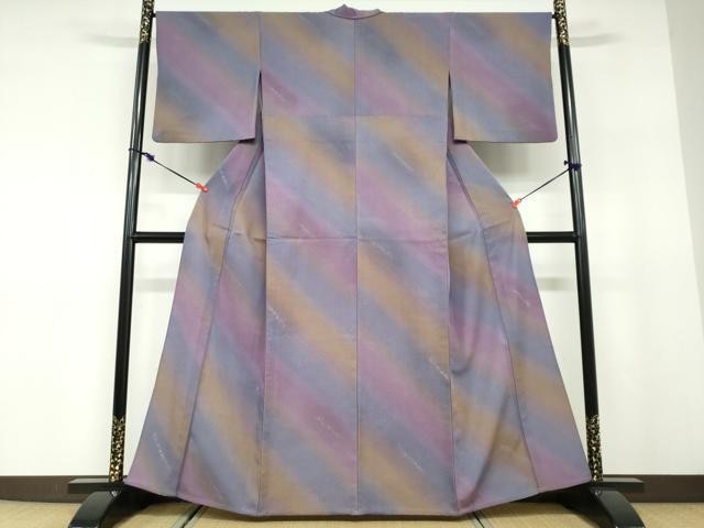 Heiwaya Kimono Small Pattern Kasumi Halo Dyed Gold Used
