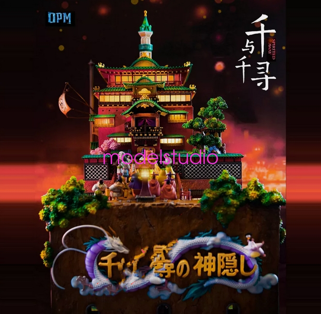 OPM Studio Spirited Away Resin Model in stock ogino chihiro H63cm Led Light New