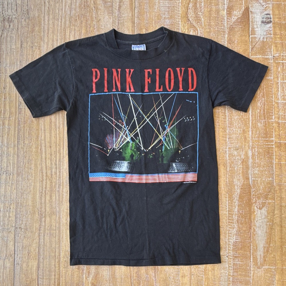 Pink Floyd: 1987 Tour Tee Black VTG 1987 Men's Medium - Single Stitch - USA