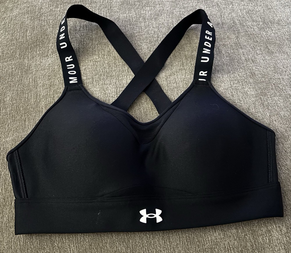 Under Armour Crossback Wireless Sports Bra Size Small Black