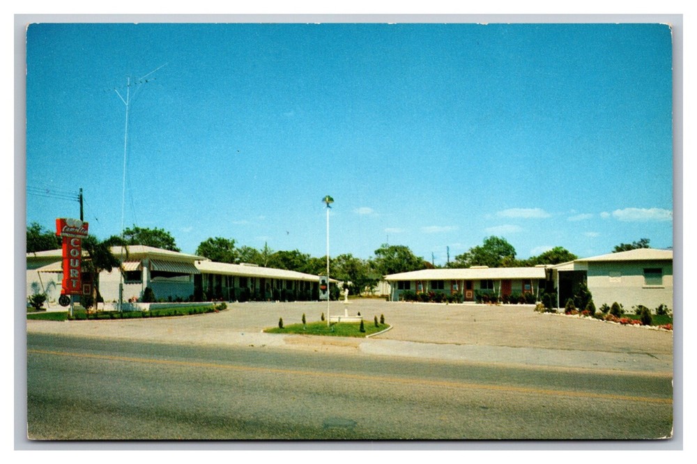 Winter Haven FL Florida Camellia Court Motel Unposted Chrome Postcard