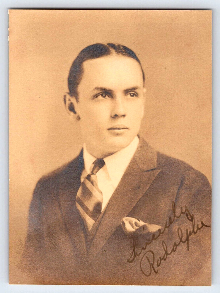 Vintage Picture Photo Old Antique Young Man Suit Coat Tie School Student Signed