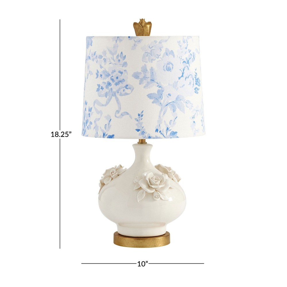 NEW - Pottery Barn LoveShackFancy Floral Table Lamp (18
