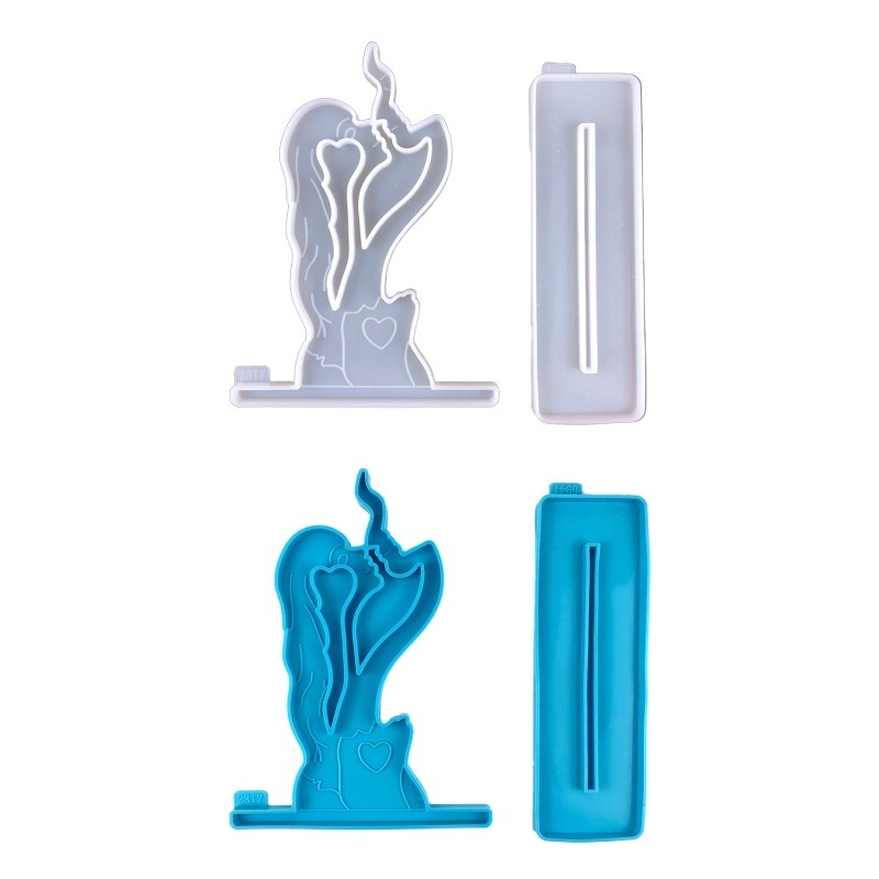 Romantic Couple Abstract Statue Silicone Mold Kit for Art-image