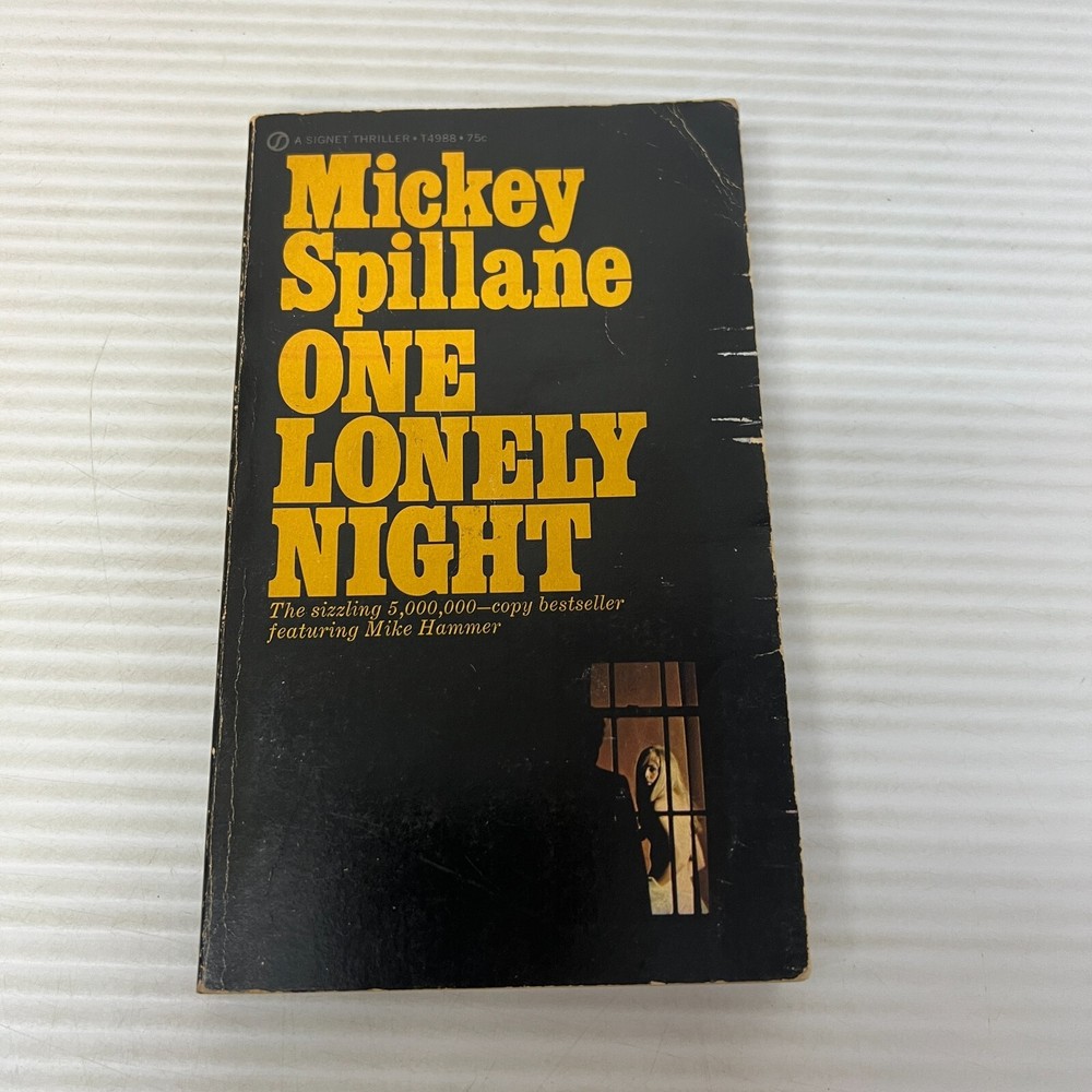 One Lonely Night  Mystery Paperback Book by Mickey Spillane from Signet 1951