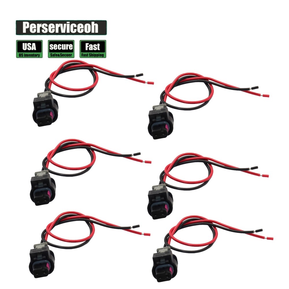 6 x Ignition Coil Connector Fits Chrysler Dodge Jeep Ram VW V6 3.0L 3.2L 3.6L