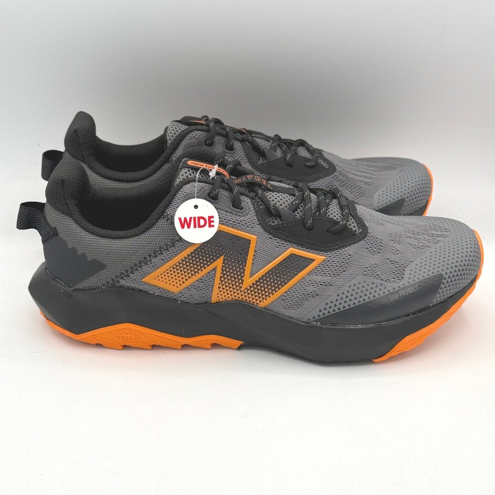 New Balance Nitrel v6 Shoes Mens 8.5 4E Grey Orange Trail Running MTNTRCS6