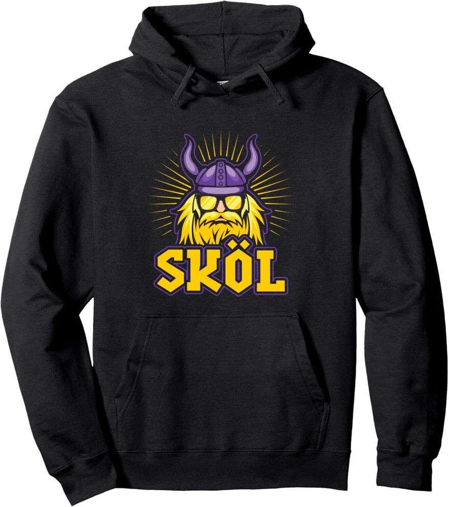 Skol Nordic Scandinavian Warrior Viking Pullover Hoodie
