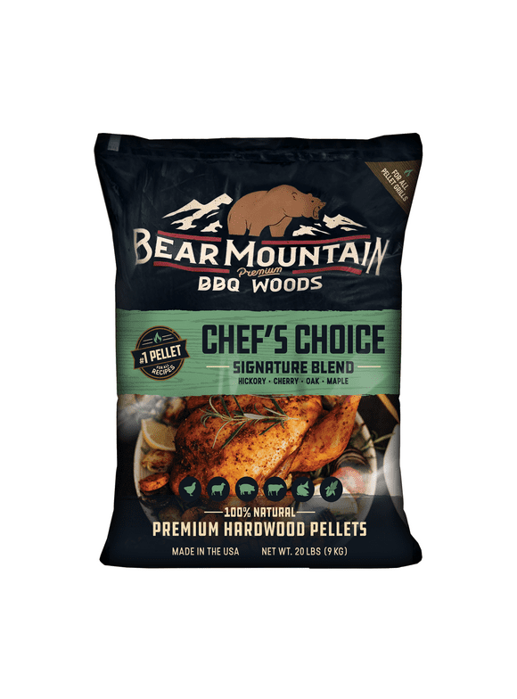 Bear Mountain Premium BBQ Woods Chef's Choice BBQ Wood Pellets 20 lbs., 1 Bag