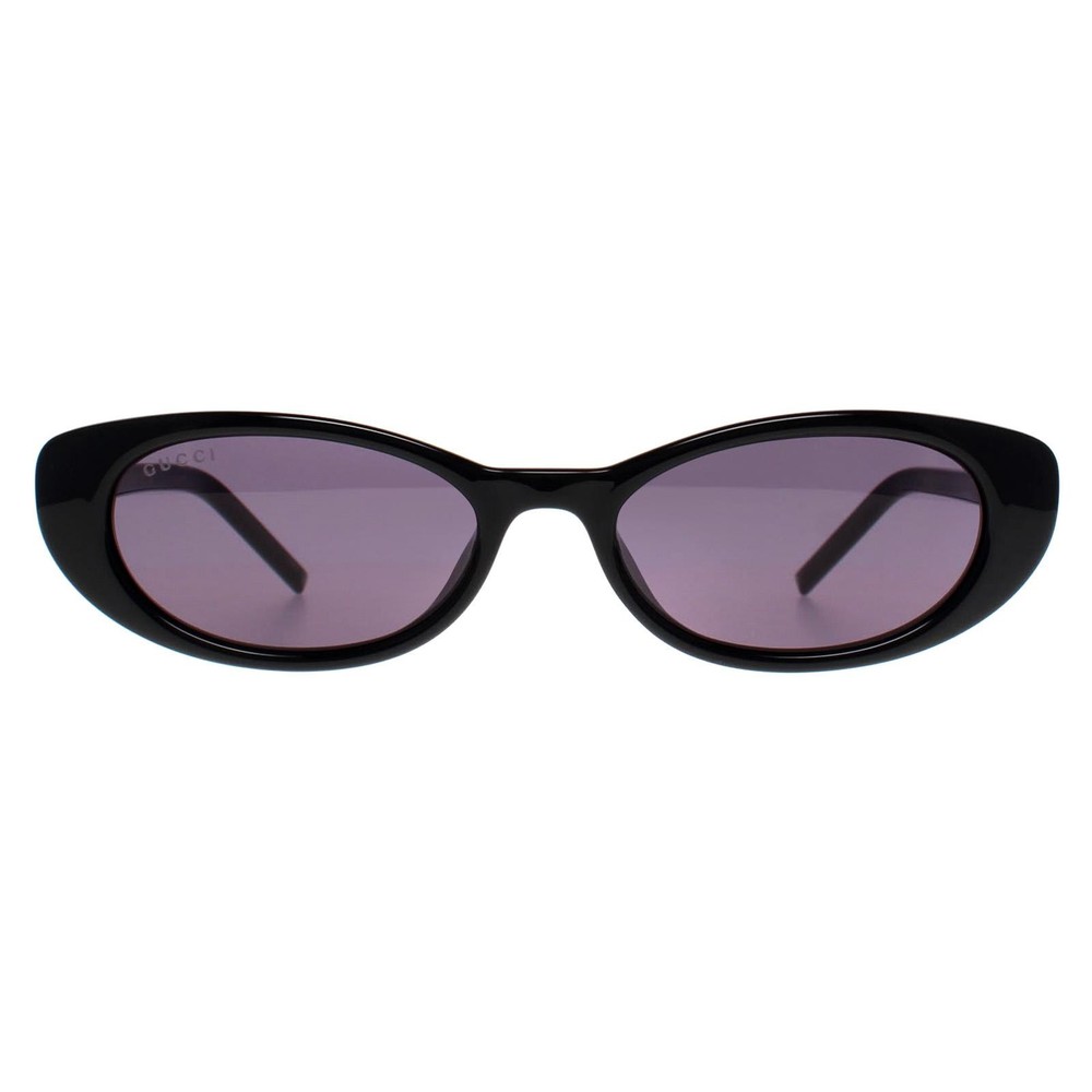 Gucci GG1680S 002 Black Sunglasses with Silver Crystal Studs Gray Lenses