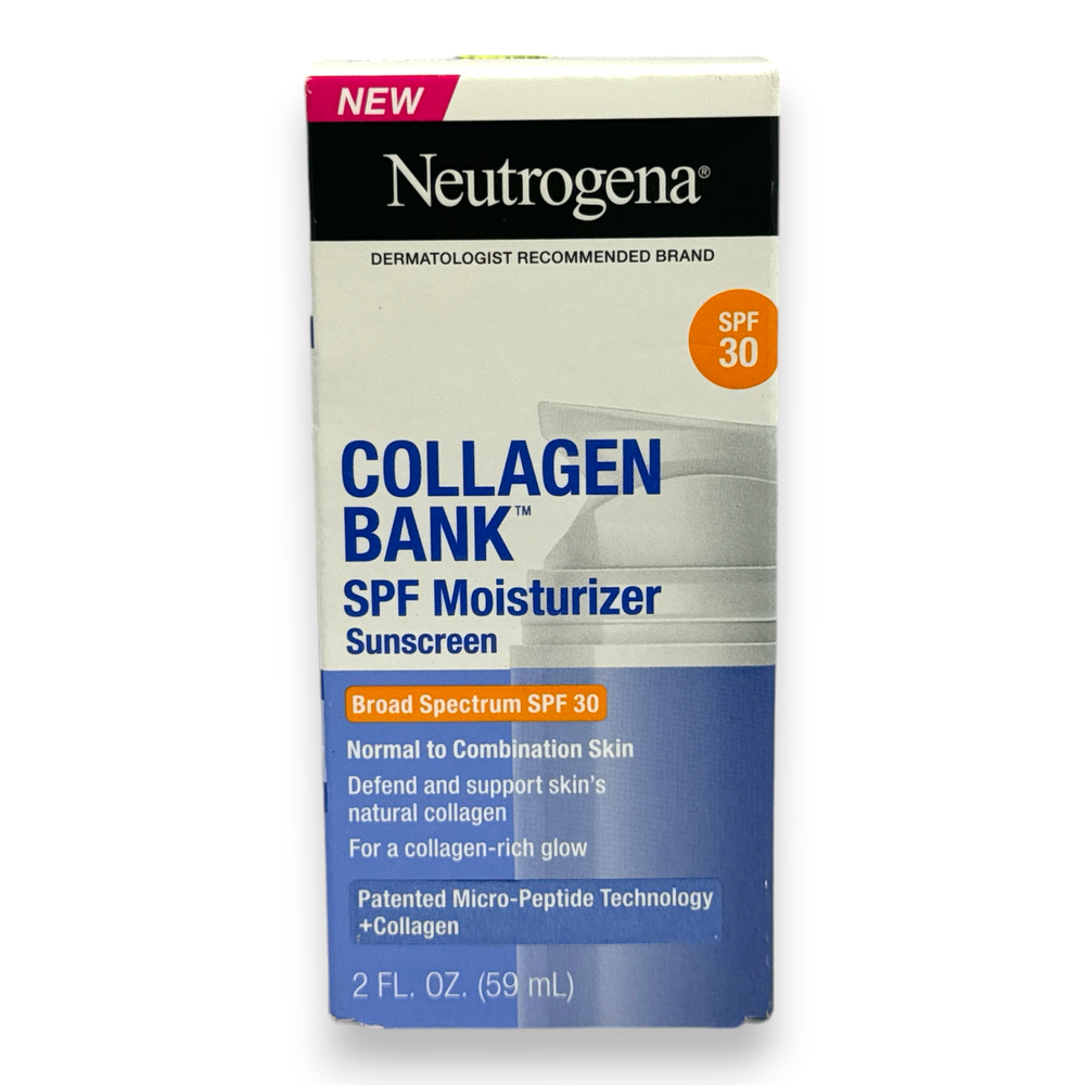 Neutrogena Collagen Bank Moisturizer Sunscreen SPF 30 2fl.oz./59ml New In Box