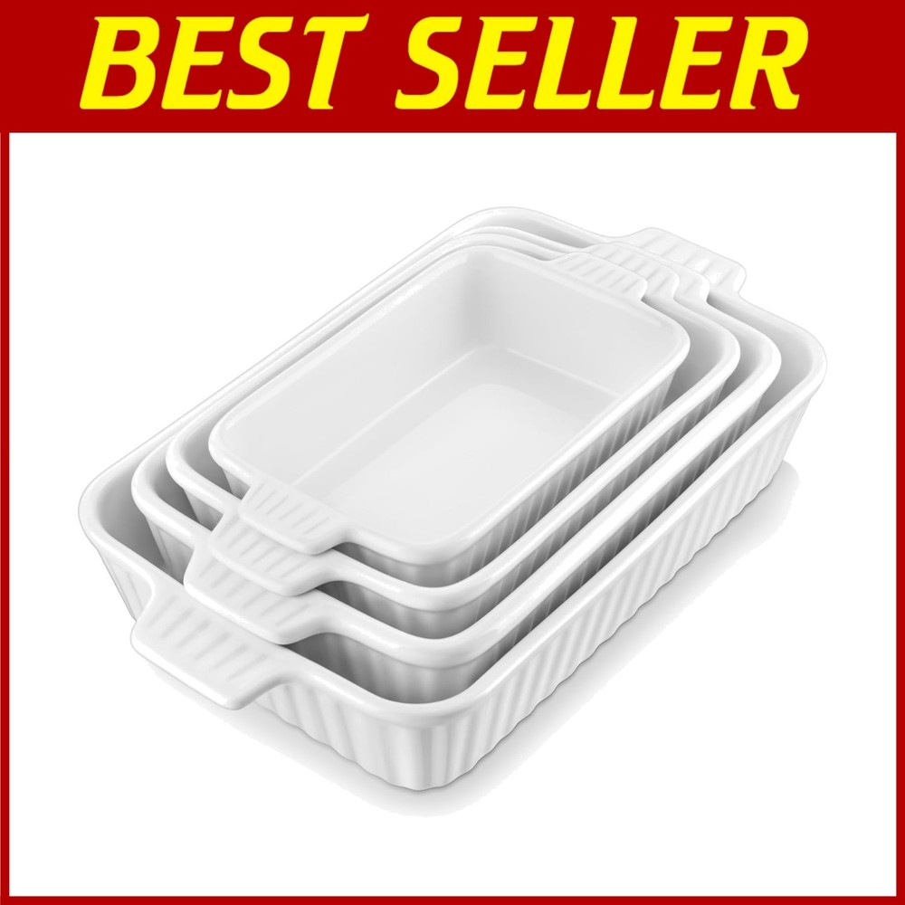 Casserole Dishes for Oven, Porcelain Baking Dishes