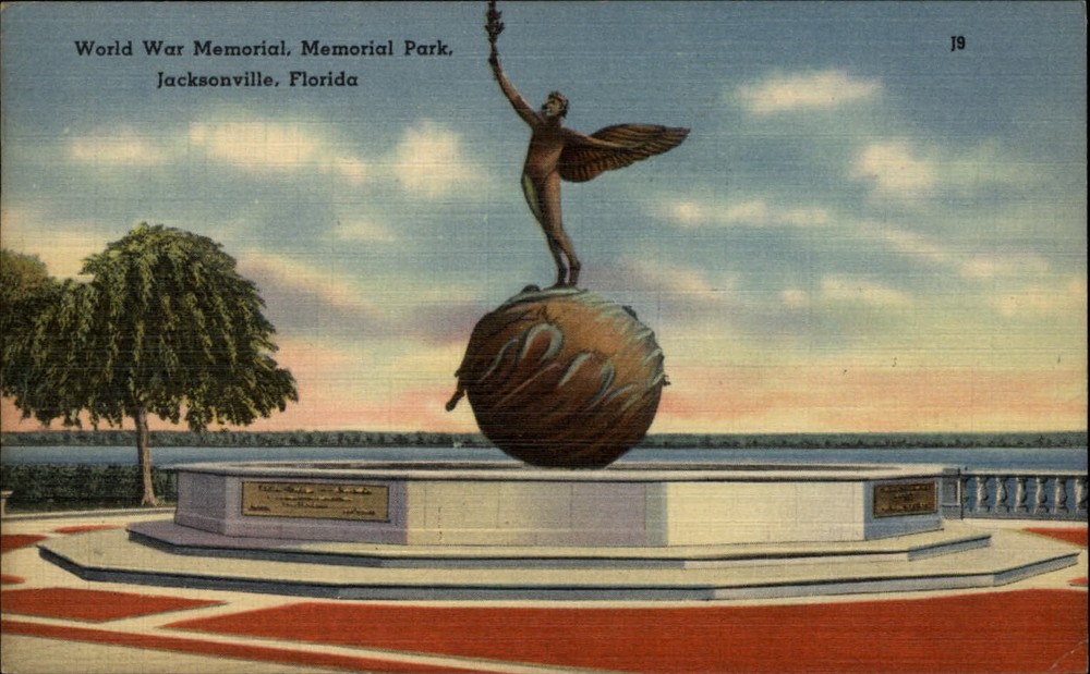 World War Memorial Park Jacksonville Florida William Franklin Atwood poem ~ 1947