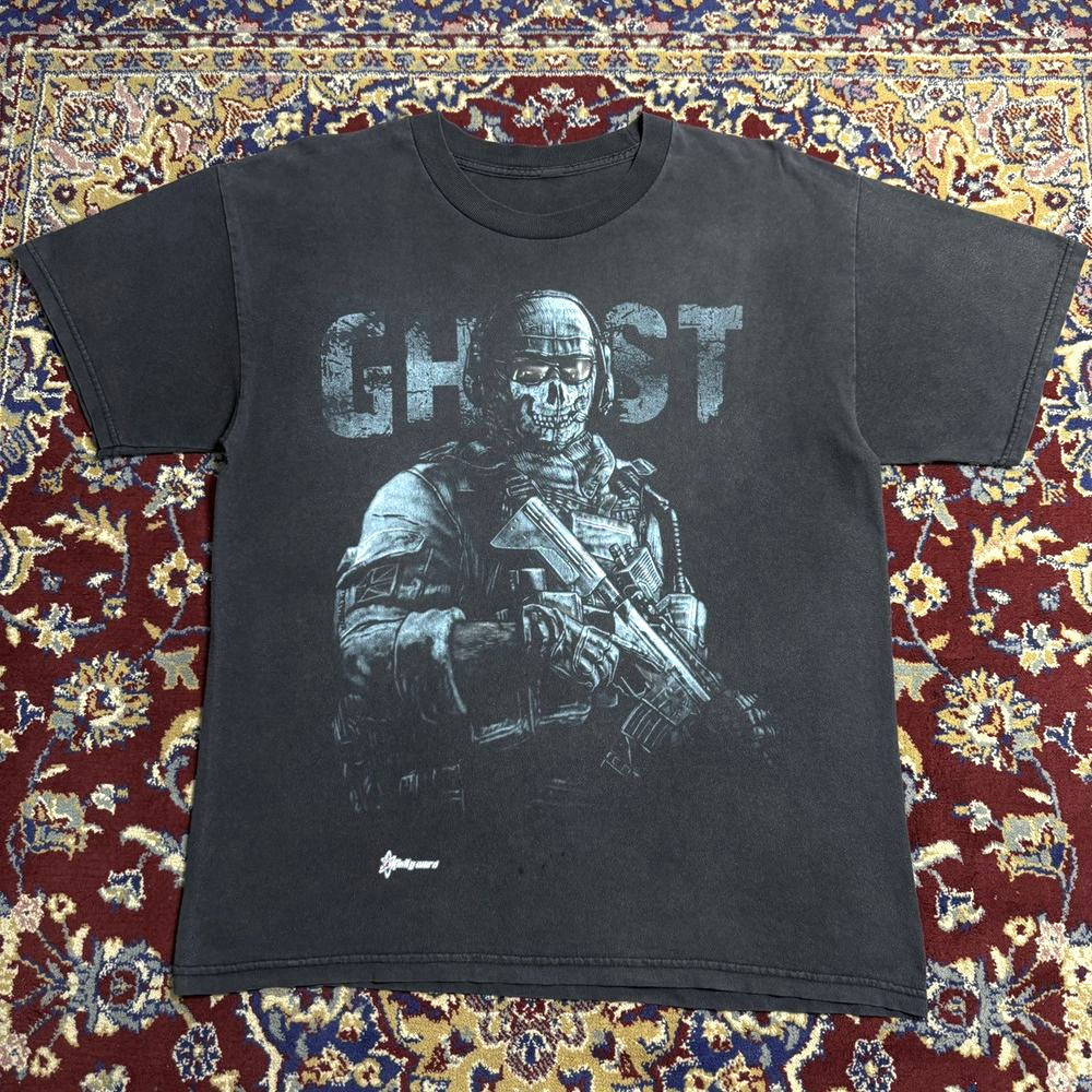 Call of Duty Modern Warfare 2 MW Ghost T-Shirt Video Game Promo Graphic Tee