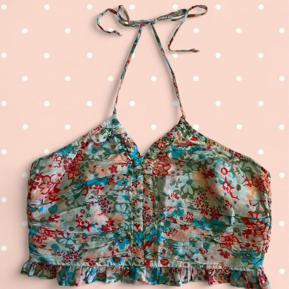 American Eagle Women's Floral Halter Top