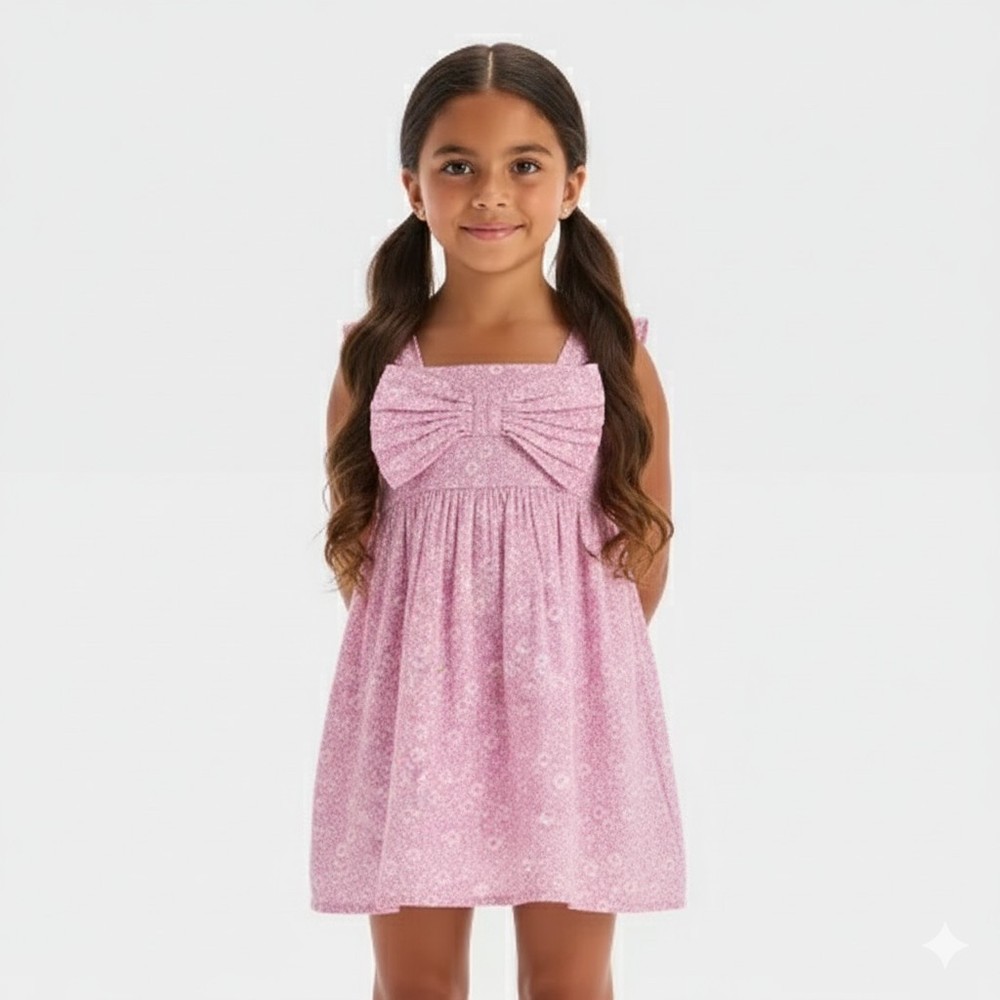 Cat & Jack Toddler Girls' 3T Floral Woven Sleeveless Dress - Light Purple - NWT