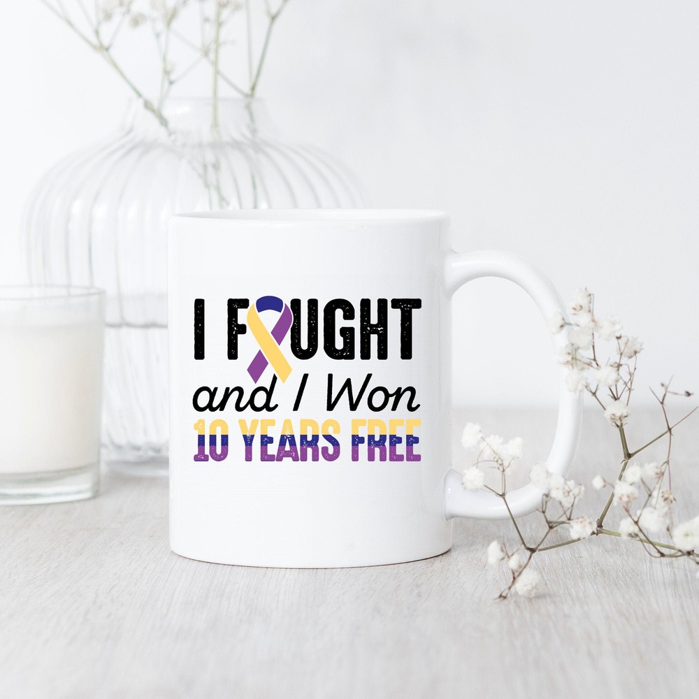 10-Year Bladder Cancer Survivor Celebratory Gift Mug  