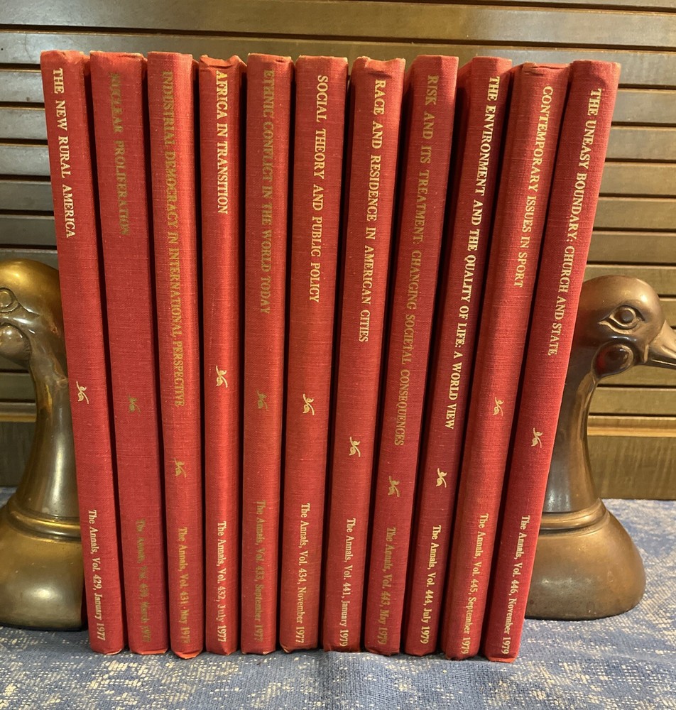 The Annals of the American Academy of Political and Social Science Lot 11 Books-image