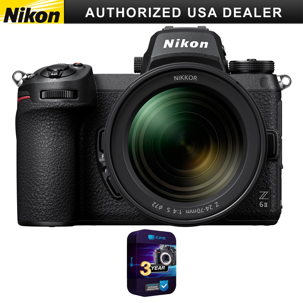 Nikon Z6II Mirrorless Camera  w/NIKKOR Z 24-70mm f/4 S Lens + Warranty Bundle