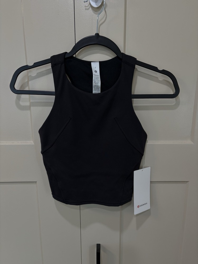 Lululemon Wunder Train Racerback Tank Top Size 2 Black BLK NWT