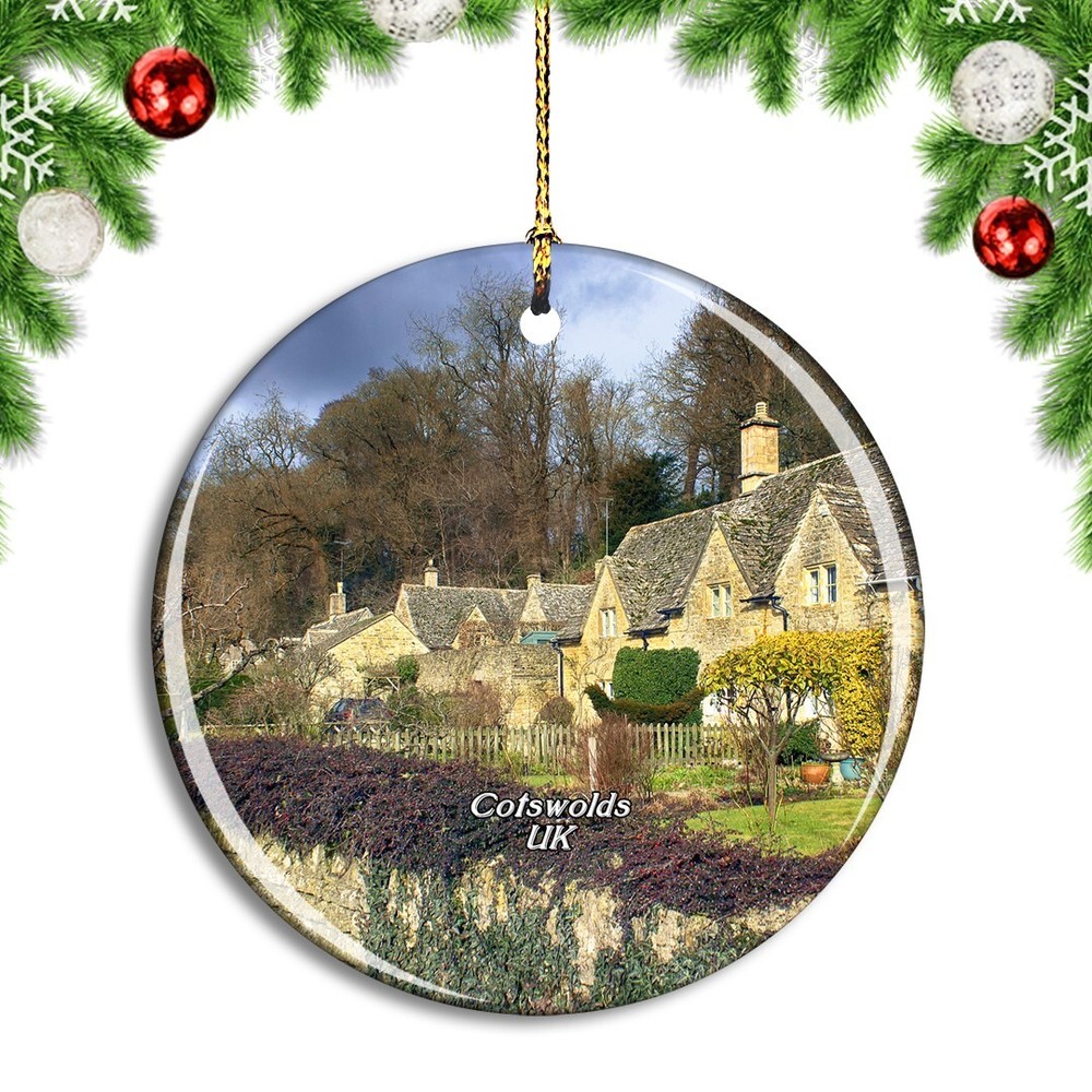 UK England Cotswolds Countryside Christmas Ornament Travel Souvenir Gift Idea