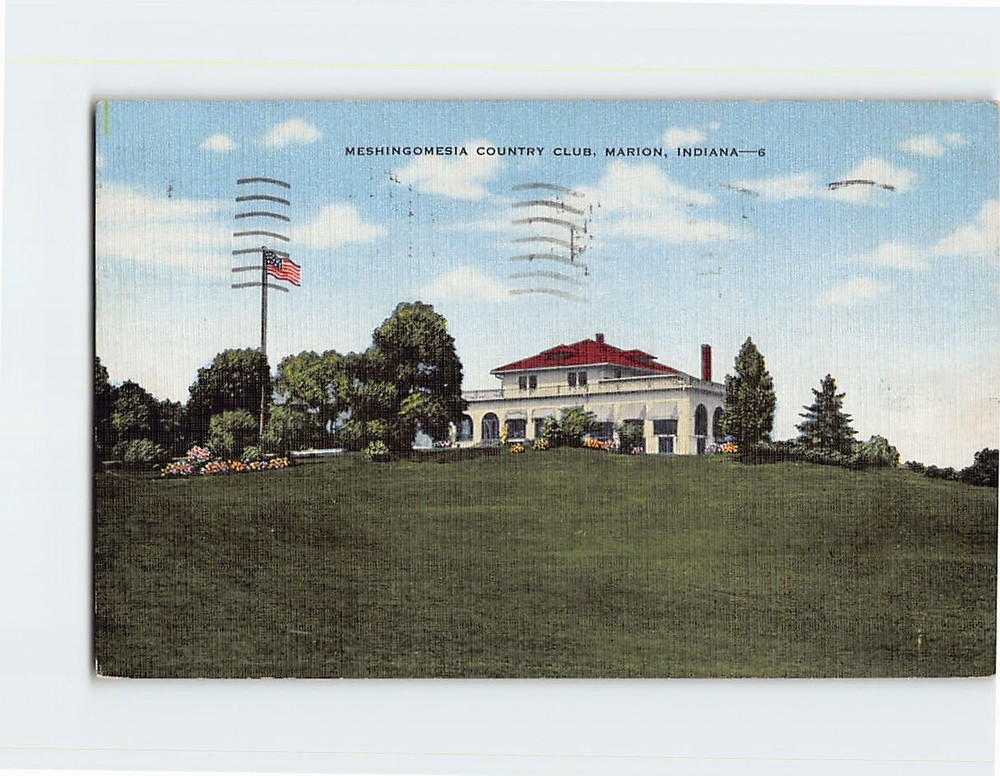 Postcard Meshingomesia Country Club Marion Indiana USA