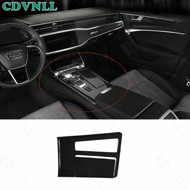 For Audi A6 A7 S6 S7 RS6 2019-2023 Bright Black Central Console Gear Shift Panel