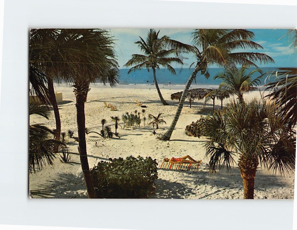Postcard Beach Scene St. Petersburg Beach Florida USA