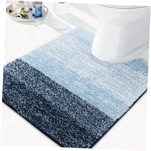 Microfiber Bathroom Rugs, Shaggy Soft and Absorbent Bath 24
