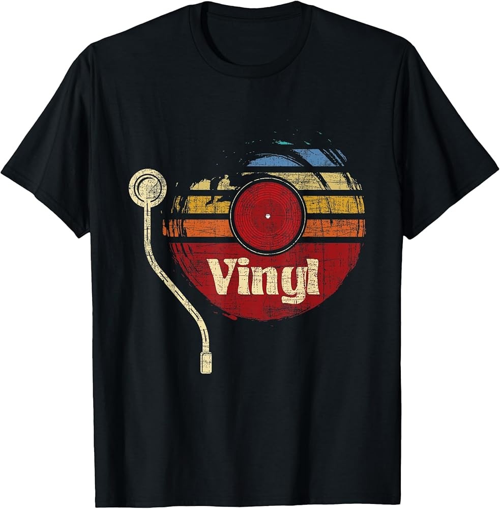 Vinyl - Retro LP Vinyl Records Lover Music DJ T-Shirt