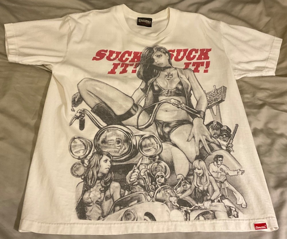 Rockin Jelly Bean Erostika Suck It Shirt Large Rare Vintage