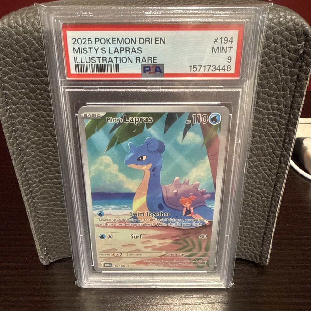 Pokémon TCG MISTY’S LAPRAS Destined Rivals Illustration Rare 194/182 PSA 9 Mint