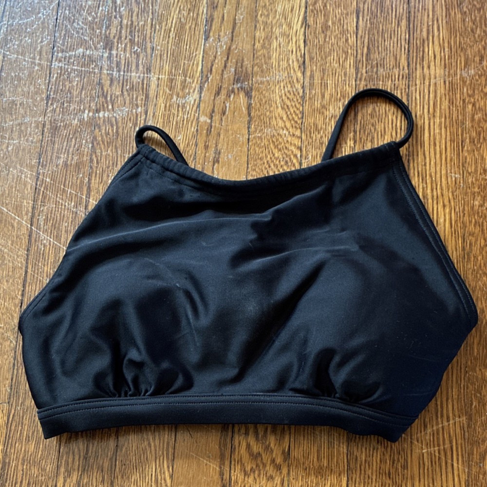 prAna XS Black Mint Racerback Sports Bra Wireless Pullover Women