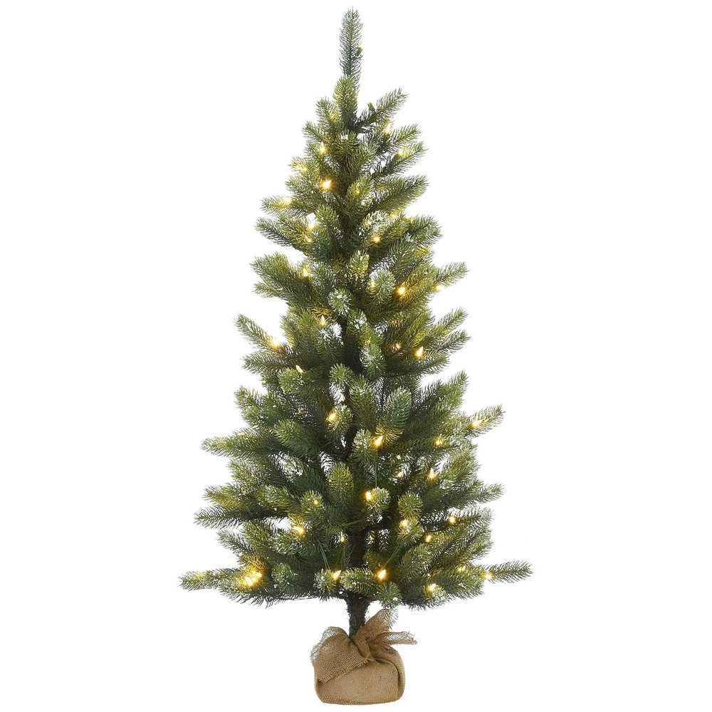 4.5 ft. Pre-Lit Trinity Spruce Tree with LED Lights, Plug-In