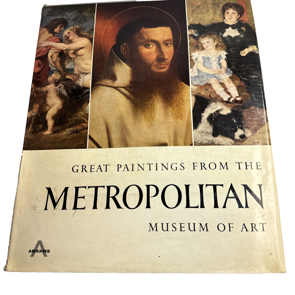 reat Paintings from the Metropolitan Museum of Art HC Book 1959 Abrams w/ Dust J